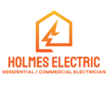 Holmes Electric residential and commercial electrician logo serving Kittanning PA and surrounding areas